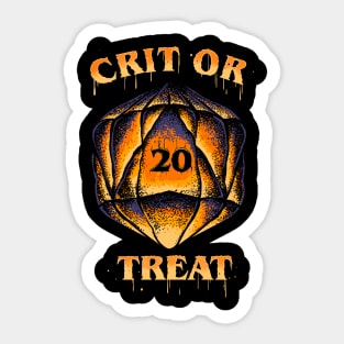 Crit or Treat Sticker